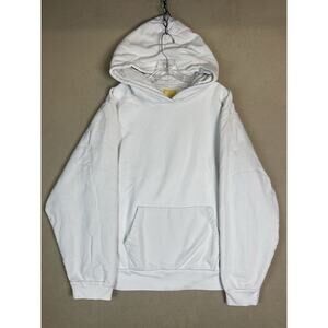 RCNSTRCT Hoodie Mens Extra Large White Sweater Pullover Casual Preppy Adult